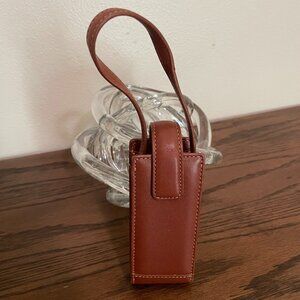 Vintage Coach British Tan Leather Phone Case